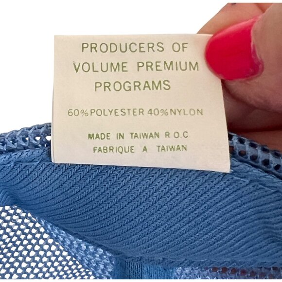 Vintage Mickey Gilley Tour 87 Trucker Hat White & Blue Mesh Adjustable Snapback - Picture 9 of 9